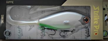 Strike pro, Guppie 13cm, Gewefish Custom Silver spezial Glitter +S uv